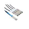 Amphenol SF-QSFP4SFPPS-001 1m QSFP to 4 SFP+ Splitter Cable (30 AWG Passive Copper) - 1 x QSFP+ (40GbE) to 4 x SFP+ (10GbE) Connectors (3.3 ft) - Image