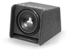 Enclosed Subwoofer System with Single 12W0v3-4 Subwoofer Driver, Dark Gray Carpet (300 W, 4 &Icirc;&copy;) - Ported Enclosure -- CP112-W0v3 - Image