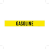 Brady B-946 Black on Yellow Vinyl Self-Adhesive Pipe Marker - 2 1/4 in Height - 2 in Character Height - 14 in Length - Printed Msg = GASOLINE - 7120-1 - 754476-79042 - R. S. Hughes Company, Inc.