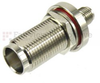 SMA Female (Jack) to TNC Female (Jack) Bulkhead Adapter, Nickel Plated Brass Body, 1.25 VSWR - SM4749 - Fairview Microwave Inc.
