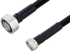 Fire Rated 4.3-10 Male to 7/16 DIN Male Low PIM Cable 12 Inch Length Using SPF-500 Coax Using Times Microwave Parts - PE3C6515-12 - Pasternack