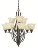 Mid. Chandeliers-Glass Up - 438164 - Capital Lighting, Inc.