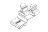 EMC Shield Clamps for Metal Sheet Edges, Pluggable- with or without Integrated Strain Relief - 36784.21 - icotek Corp
