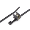 Heyco 15211 Edge Clip with 8″ UV Cable Tie, Zip Tie, Pre-assembled, Perpendicular Orientation, Top Fixing, for Panels from .12