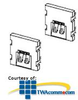 Leviton Dulplex ST or FC Coupling 45 Degree Exit, SM/MM (2.. - 41292 - TelephoneStuff.com
