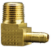 Fisnar 560713 Brass Barbed Elbow Fitting 0.25 in NPT Male x 0.125 in I.D. Tube - 560713 - Ellsworth Adhesives