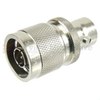 N Male (Plug) to C Female (Jack) Adapter, Nickel Plated Brass Body, High Temp, 1.25 VSWR -- SM4624 - Image