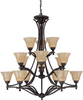 60-1724 Large Chandeliers-Glass Shade - 471406 - Capital Lighting, Inc.
