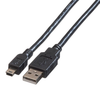 Usb Cable, 2.0 A-Mini B Plug, 3M, Blue; Connector To Connector Roline - 43AC9778 - Newark, An Avnet Company