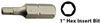 Insert Bits & Holders, 1" Hex Insert Bit - 784227-A-A - Makita USA, Inc.