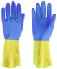 Red Steer 124 Blue/Yellow Small Neoprene/Rubber Full Fingered Work & General Purpose Gloves - Uncoated - 13 in Length - 124 SM - 124 SM - R. S. Hughes Company, Inc.