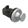 Point Push To Close Latch, Oval Perpendicular Housing, Satin Housing, Chrome Knob - MP-05-112-21 - Southco