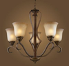 9328/5 Mid. Chandeliers-Glass Up - 499000 - Capital Lighting, Inc.