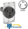 Leviton 50Amp 250V Flush Mount Receptacle - 5374 - TelephoneStuff.com