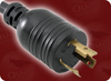 LOCKING NEMA L6-20P to IEC-60320-C19 LEFT ANGLE HOME // Power Cords // High Voltage Power Cords // Locking Blade Power Cords - 5200.098 - Quail Electronics