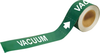 Brady Pipe Markers-To-Go B-736 Green Plastic Self-Adhesive Pipe Marker - 1 in Height - 8 in Length - Printed Msg = VACUUM - 20475 - 754473-20475 - R. S. Hughes Company, Inc.