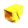 Fiber Raceway Vertical Tee, 4x4, Retrofit, Lid - FRCV3YLR - Belden Inc.