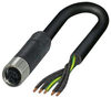 Sensor Cord, M12 Rcpt, Free End, 3M Rohs Compliant Phoenix Contact - 14AJ3039 - Newark, An Avnet Company