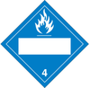 Brady B-101 Polycoated Tagstock Square Blue Truck Placards Sign - 10 3/4 in Width x 10 3/4 in Height - TEXT: 4 - 60398 - 754476-60398 - R. S. Hughes Company, Inc.