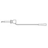 XR Mini-Hook to Female 6-32 Thread, 22 AWG PVC Test Lead - 212XR - E-Z-HOOK, a division of Tektest, Inc.