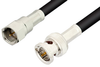 75 Ohm F Male to 75 Ohm BNC Male Cable 36 Inch Length Using 75 Ohm RG59 Coax - PE36149-36 - Pasternack