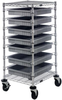 Cart W/ Grid Container, 7Bins, Gry; No. Of Bins Quantum Storage - 44AC4332 - Newark, An Avnet Company