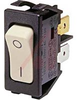 SWITCH,ROCKER;DPST;ON-OFF,10A,250VAC;0.25 IN. QC;ACTUATOR,BLACK - 70065592 - Allied Electronics, Inc.