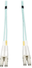 10Gb Duplex Multimode 50/125 OM3 LSZH Fiber Patch Cable (LC/LC) - Aqua, 12M (39-ft.) -- N820-12M - Image