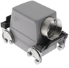 Standard, Rectangular Hood, size 66.4, Double Latch, Side PG21 cable entry - CAO-50X - Mencom Corporation