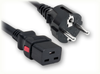 CEE 7/7 EURO SCHUKO to IEC-60320-C19 AUTO-LOCK HOME // Power Cords // International Power Cords // Europe Power Cords - 8504.098AL - Quail Electronics