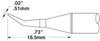 OKi SSC-754A, 30° Bent Sharp Tip 0.5 mm x 18.5 mm - SSC-754A - Ellsworth Adhesives