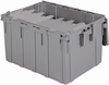 Container, Attached Lid Container 28 gal, Gray -- 39280 - Image