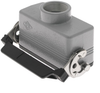 Standard, Rectangular Hood, size 77.27, Single Latch with gasket, Top PG21 cable entry - CHV-16LG - Mencom Corporation