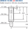 Receptacle With A Standard Tail -- 3044-0-15-01-23-01-04-0 - Image