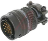 connector,metal circ,str plug w/strain relief,cl e,sz8,2 #20 solder socket,black - 70010237 - Allied Electronics, Inc.