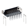 7+7 Pos. Male DIL Horizontal Throughboard Conn. Latches - M80-8511442 - Harwin Plc