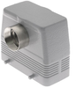 Insulated, Rectangular Hood, size 77.27, 4 Pegs, Front PG21 cable entry - CMAF-06 - Mencom Corporation