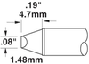 OKi STTC-114, 45° Beveled Tip Cartridge 2 mm x 4.7 mm - STTC-114 - Ellsworth Adhesives