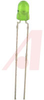 LED, Resistor; Green; 1.6 mcd (Min.); 3.2 + 0.15 mm; T-1; 10 mA (Typ.); 16 V - 70061495 - Allied Electronics, Inc.