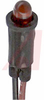 Indicator,Pnl-Mnt;LED;Red;8mcd;5/32In.;T-1;12VDC;Wire Lead;13mA;Black Nylon - 70130395 - Allied Electronics, Inc.