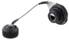 Category 6, Ruggedized D38999 Jam-nut, Electroless Nickel finish with Grounding Shield and Dust Cap - T6C00026 - MilesTek Corporation