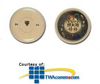 Allen Tel Round Flush Mount Wall Jack - AT218 - TelephoneStuff.com