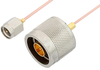 SMA Male to N Male Cable 48 Inch Length Using PE-047SR Coax, RoHS - PE34257LF-48 - Pasternack