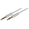Cable, 3.5Mm Stereo Plug, 3Ft, White; Connector Type A Multicomp Pro - 54X9856 - Newark, An Avnet Company