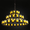 GLA-8714-16-GLDC-DBRZ Large Chandeliers-Glass Shade - 671828 - Capital Lighting, Inc.