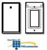 Leviton Single Gang Flush Cover Wallplate, Thermoplastic.. - 4998 - TelephoneStuff.com