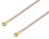 Snap-On MMBX Plug Right Angle to Snap-On MMBX Plug Right Angle Cable 18 Inch Length Using RG316-DS Coax - PE3C4050-18 - Pasternack