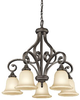 43158OZ Mid. Chandeliers-Glass Down - 365446 - Capital Lighting, Inc.