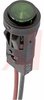 Indicator,Pnl-Mnt;LED;Green;1/2In.;24V;T 1-3/4;/Snap;6In. Wire;1.2In.;20mA - 70015805 - Allied Electronics, Inc.