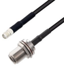SMA Female to RA BNC Male Cable RG-58 Coax in 48 Inch - FMC00291-48 - Fairview Microwave Inc.